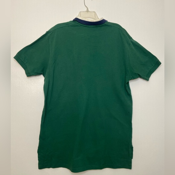 Polo Ralph Lauren forest green large 100% Cotton Striped Collar - Picture 6 of 9